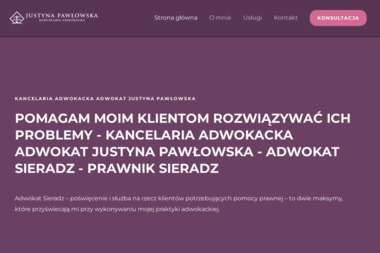 Kancelaria Adwokacka Adwokat Justyna Pawłowska - Adwokat Sieradz - Usługi Prawne Sieradz