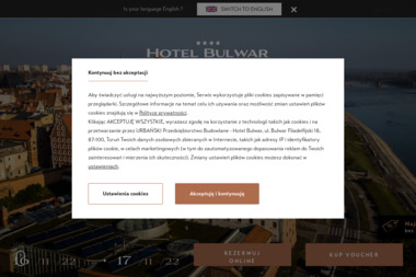 Hotel Bulwar**** - Hotel ze Spa Toruń