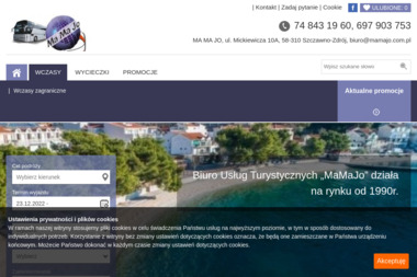 Biuro Usług Turystycznych 'MA MA JO" - Wakacje Last Minute Szczawno-Zdrój