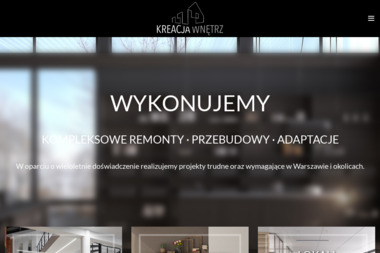 Kreacja wnętrz - kompleksowe remonty - Naciągany Sufit Warszawa