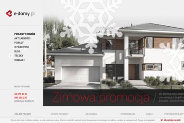 E-DOMY.pl - Projekty dom&oacute;w jednorodzinnych - Adaptacja Projektu Do Działki Warszawa