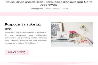 Nauka języka angielskiego i konsultacje językowe mgr Marta Jesiołowska - Szkolenia Biznesowe Włocławek