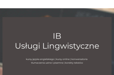Iwona Bryll Usługi Lingwistyczne - Szkoła Językowa Warszawa
