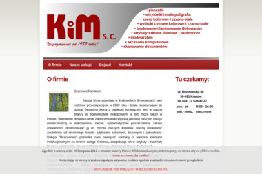 Firma KiM s.c. - Drukowanie Kraków