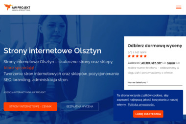 Strony internetowe Olsztyn - Strona www Olsztyn