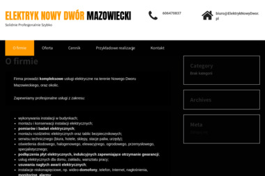 Volt Instalacje i Pomiary Elektryczne Michal Budnicki - Profesjonalny Monitoring w Nowym Dworze Mazowieckim