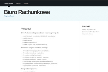 Biuro Rachunkowe Małgorzata Siciarz - Obsługa Kadrowa Firm Kraków