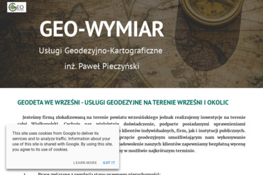 GEO-WYMIAR Usługi Geodezyjno-Kartograficzne inż. Paweł Pieczyński - Dobra Firma Geodezyjna Środa Wielkopolska