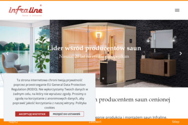 Active Line - Producent saun Infraline: fińskich, Infrared, combi, na wymiar - Sauny Gliwice
