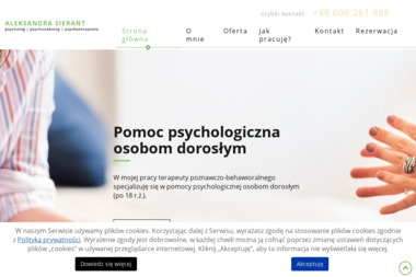 Psychoterapia indywidualna psycholog Aleksandra Sierant - Pomoc Psychologiczna Końskie