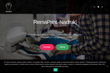 RemaPrint haft komputerowy, reklamowy, nadruki na koszulkach - Usługi Poligraficzne Warszawa