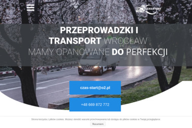 Czas-Start przeprowadzki - Transport międzynarodowy do 3,5t Wrocław
