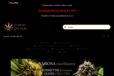 Ziarno Życia - Obsługa Sklepu Internetowego Czapury