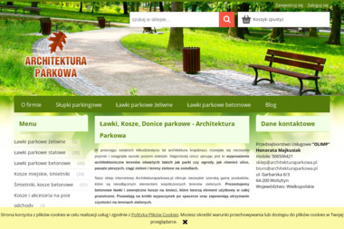 Architektura parkowa - ławki, kosze, donice parkowe - Staranne Projekty Pergoli Wolsztyn