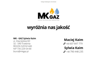 MK-GAZ Sylwia Kaim - Budowa Domu Trzebinia
