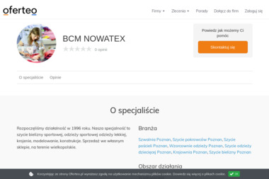 BCM NOWATEX - Krojownia Poznań