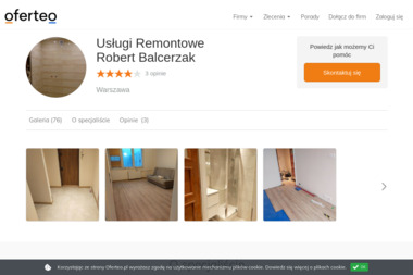 Usługi Remontowe Robert Balcerzak - Pierwszorzędne Kafelkowanie Warszawa
