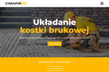 Chrapiński - usługi brukarskie - Firma Brukarska Odolanów