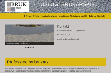 Brukpress - Usługi Brukarskie Częstochowa