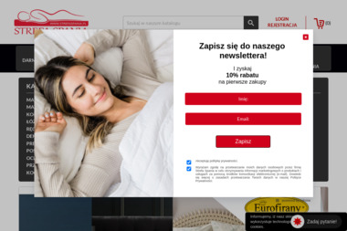 Sklep z materacami Strefa Spania - Marketing w Internecie Kalwaria Zebrzydowska
