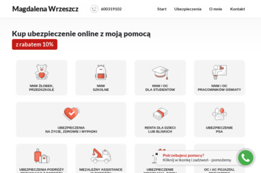 Ubezpieczenia Magdalena Wrzeszcz - Ubezpieczenia Komunikacyjne Toruń