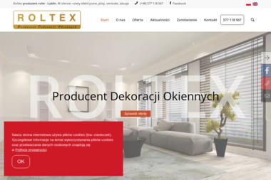 ROLTEX Producent rolet, plis, verticali i moskitier - Żaluzje Świdnik