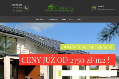 Domy Energo - Oszczędne CANADA SYSTEM - Domy szkieletowe