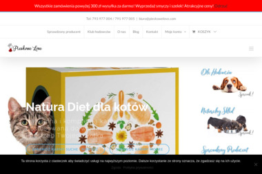 Sklep z karmą dla zwierząt i akcesoriami PieskoweLove