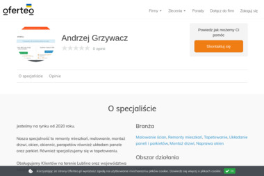 Andrzej Grzywacz - Malowanie w Firmach Lublin