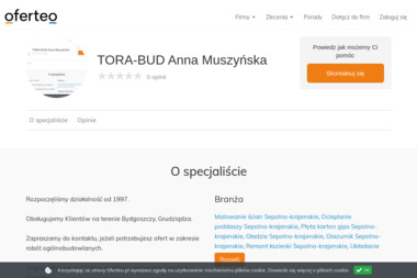TORA-BUD Anna Muszyńska - Usługi Remontowe Teklanowo
