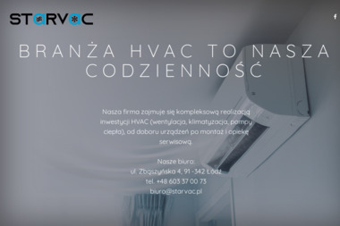 STARVAC - Klimatyzacja Wentylacja Pompy Ciepła - Rewelacyjna Instalacja Klimatyzacji Łódź