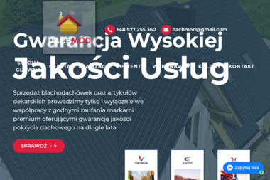 Szymon Żak Firma Handlowo - Usłygowa - Dobre Rynny Ocynkowane w Chrzanowie