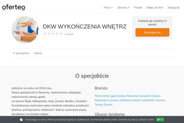 DKW WYKOŃCZENIA WNĘTRZ - Zabudowa Biura Węgierska Górka
