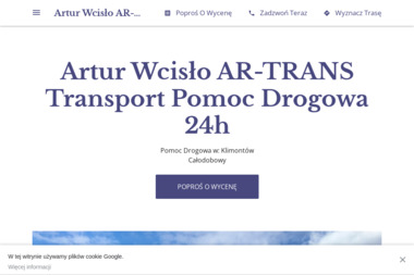 Artur Wcisło AR-TRANS 24h Pomoc Drogowa - Transport międzynarodowy do 3,5t Proszowice