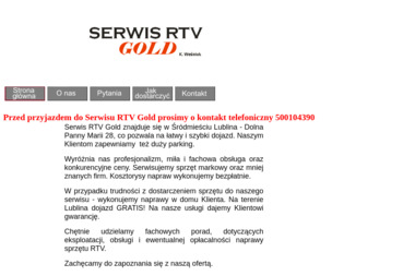 Serwis RTV Gold Krzysztof Weśniuk - Naprawa RTV Lublin