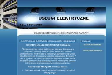 Elektryk Koszalin - Instalatorstwo telekomunikacyjne Koszalin