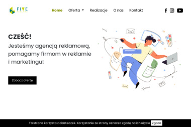 Agencja Reklamy Five Przemysław Kądziołka - Projektowanie Wizytówek Katowice