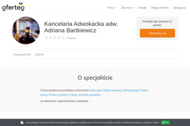 Kancelaria Adwokacka adw. Adriana Bartkiewicz - Radca Prawny Lublin