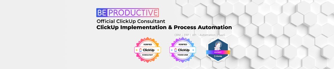 Zdjęcie w tle firmy BEPRODUCTIVE - Wdrożenia ClickUp CRM ERP